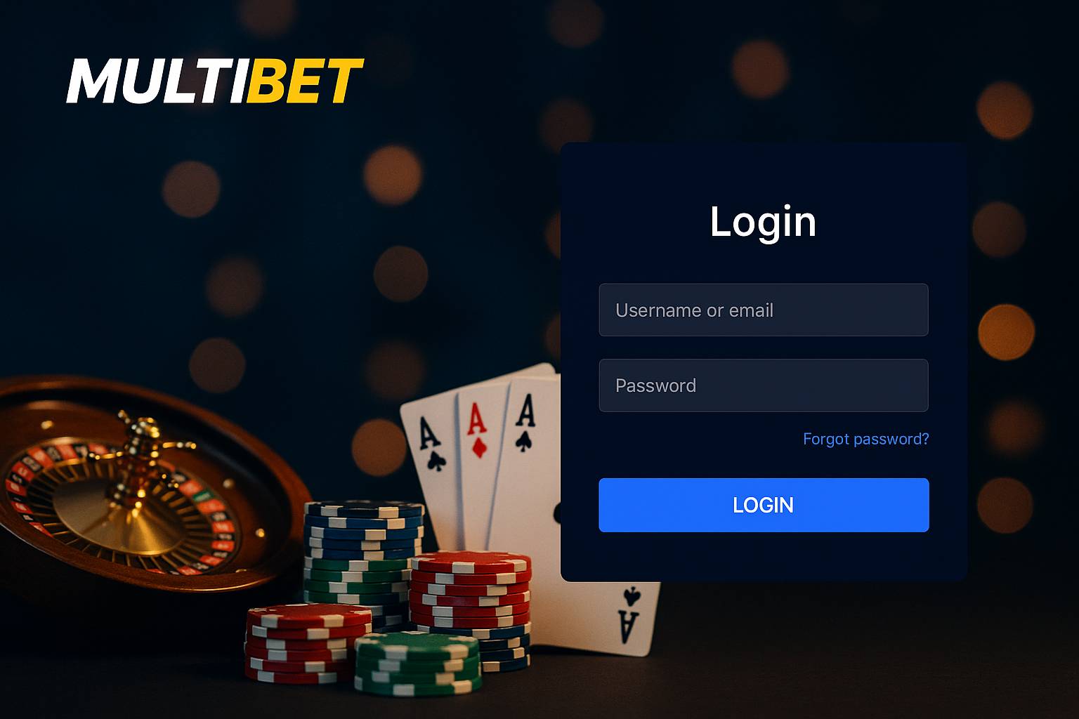 Login no Cassino MULTIBET